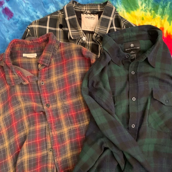 Bundle of 3 Flannels Unisex - Picture 1 of 10